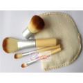 Beauty Cosmetic 4PCS Set de brosse à maquillage en bambou